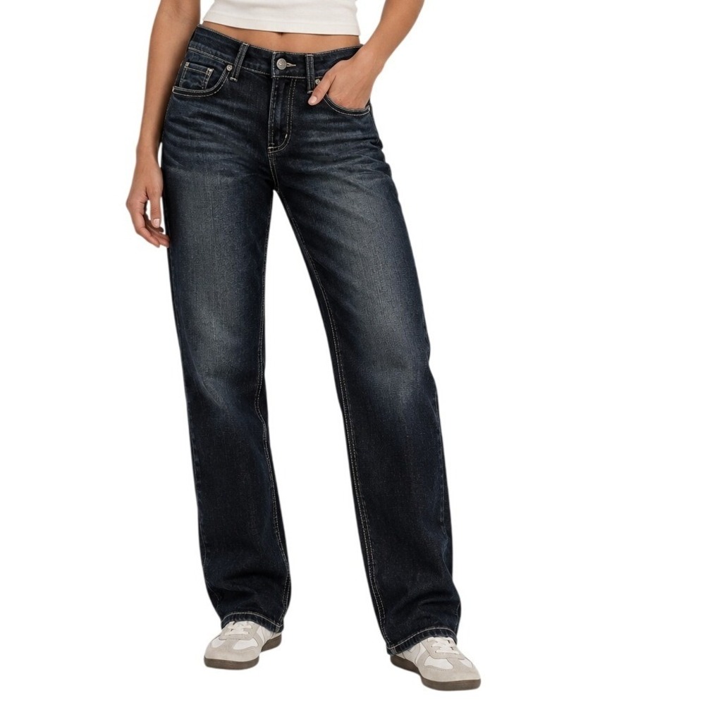 Silver Jeans Co Dark Wash Boyfriend Denim Jeans Women's W26 L29
